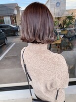 ナンバー(number+)&nbsp;20代30代40代大人可愛ラベンダー透明感肩ライン外ハネ