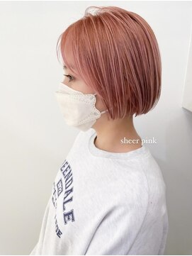 ネオリーブアイム 横浜西口店(Neolive aim) ハイトーンミニボブ★sheer pink