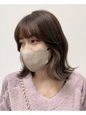 冬のモカっぽインナーカラー♪