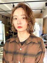 オグジュアリー 表参道(aux.)&nbsp;切りっぱなしボブ×カジュアルウェーブ