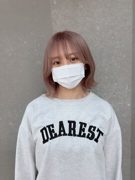 ロンド 表参道店(Lond) 【Lond表参道倉崎涼】ミルクティーカラーが似合うミニボブ！