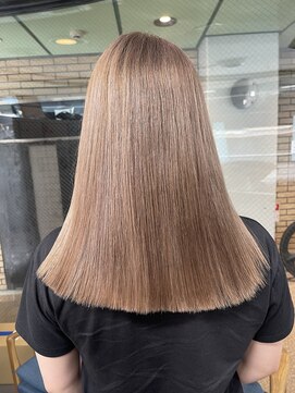 ラフ(LAFF) #バレイヤージュ#グレージュカラー#ボブウルフ#ココアベージュ