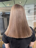 ラフ(LAFF) #バレイヤージュ#グレージュカラー#ボブウルフ#ココアベージュ