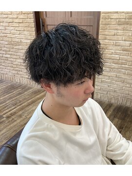 トータルビューティーサロン プリエ(prier) アフロ安藤　メンズパーマ　マッシュパーマ/波巻きパーマ