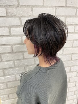 アッシュ 稲田堤店(Ash) ショートウルフ×インナーパープル