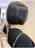 暗髪ブルーブラックタッセルカットs
