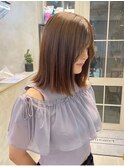 【Lomalia表参道】オリーブベージュ/切りっぱなしボブ