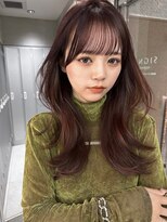 サイン 表参道(SIGN) 韓国ヘアグレージュカラーブリーチ無し髪質改善イヤリングカラー