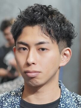 ノーエン(noen) スパイキーショートメンズマッシュツイストパーマツーブロック