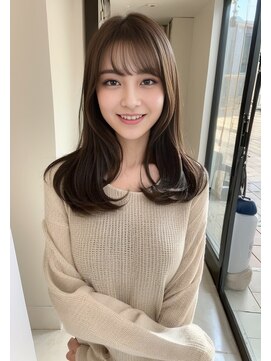 オズ 安積店(OZ) ダブルカラー外ハネボブインナーカラーハイライトケアブリーチ