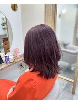 シアエミュー 新越谷店(SHEER emu)&nbsp;【Seina】ラベンダーアッシュ×ミディアムレイヤー