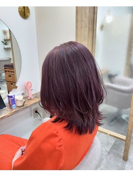 シアエミュー 新越谷店(SHEER emu) 【Seina】ラベンダーアッシュ×ミディアムレイヤー