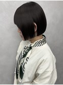 平行ボブ　髪質改善