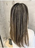 積み重ねて作る地毛にハイライト!福岡地毛にハイライト