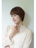 ３０代 大人の丸みショートヘア