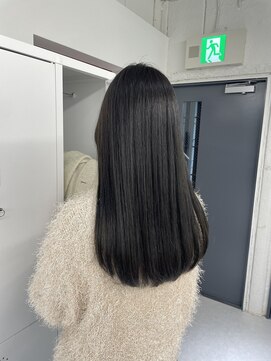 ヌーヴェル(nouvelle) ダークグレージュ×水素髪質改善トリートメント