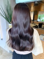 ケシキ 佐賀(keshiki)&nbsp;艶カラー/ラベンダーブラウン/透明感カラー/韓国風ロング