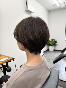 アンドヘアサロン(AND hair salon) 大人女性/グランマッシュ/ダークブラウン/白髪ぼかしカラー@