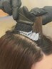 【明るめのグレイカラー】カット＋ハイライトカラー　￥13,200