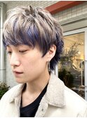 スペインカール/スパイキーショート/ブルーブラック/フェザーパ