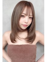 ファイン 美容室 深川店(FINE)&nbsp;艶感♪髪質改善カラー大人可愛いグレージュハイライトロング