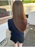 チャコールグレーストレートロング20代30代40代大人可愛いロング