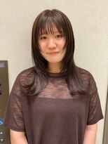 ソー 銀座(SAUT) オリーブベージュ/レイヤーカット/顔まわりレイヤー