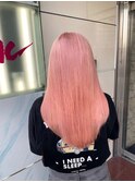 ハイトーンピンクヘアー