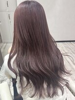 ベルヘアーデザイン 堺東(Belle hair Design)&nbsp;ピンクカラーイルミナカラーレイヤーカット20代30代40代堺東
