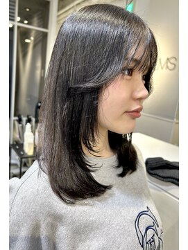 フィルムス 田町芝浦(FILMS) 黒髪/クラゲヘアー/オリーブグレー/小顔/ココアベージュ/田町