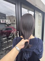 ウニュ(unu.)&nbsp;ブリーチなしカラー、ラベンダーカラー、髪質改善トリートメント