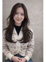 ヘアアンドビューティー クローバー(Hair&Beauty Clover)&nbsp;顔周りレイヤー×大人ウェーブ・ロング