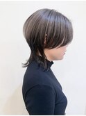 【morio成増 セリザワ】ショートウルフ グレージュ