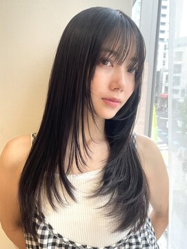 トリッカ シブヤ(TRICCA SHIBUYA) ロングレイヤー/透明感/グレージュ/ミントカラー/髪質改善/渋谷