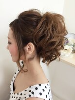 ヘアーセットサロン ピンキー(Hairset Salon Pinky) Pinky☆ポニーテール風アレンジ