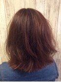 切りっぱなしミディアムボブ