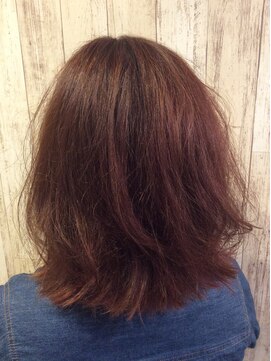 ヘアールフト(hair Luft) 切りっぱなしミディアムボブ