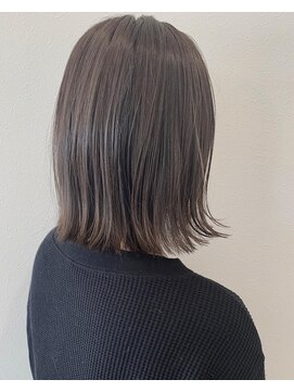 アンソメット 上津店(UN SOMMET) 外ハネボブ×アッシュグレー（UNSOMMET/KAZUMI)