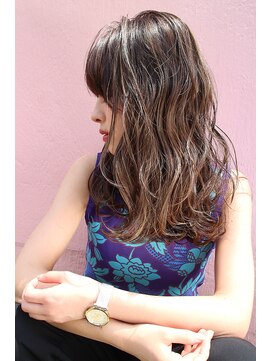 ジャコ ヘアー(jako HAIR) 【jako】大人かわいい無造作グレージュグラデーション伸ばしかけ