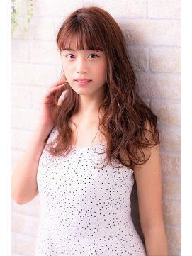 ヘアーアートシフォン 池袋西口店(Hair art chiffon) くびれヘア/アプリコットオレンジ/縮毛矯正/白髪ぼかし/髪質改善