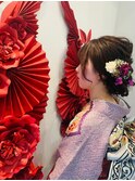 着物スタイル♪大人かわいいシックなスタイル☆