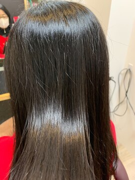 ヘアーカルチャー 小倉台店 HAIR CULTURE 髪質改善ストレート 艶々黒髪ロング