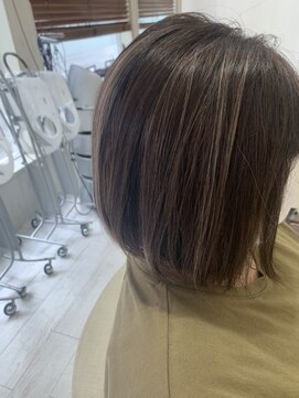 ソワン ドゥ ブレス 立花店(soin de brace) コントラスト×ハイライト×デザインカラー/小顔