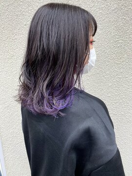 ヘアーデザイン ビビッド(HAIR DESIGN VIVID) 日光ミディアムボブインナーカラーハイトーンカラー