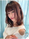 学割U24 韓国風 ウルフ フェイスレイヤー 顔周り 前髪 377