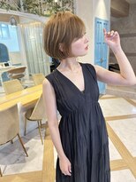 ロンド ストラーダ 心斎橋(Lond strada)&nbsp;ショート×ハイライト白髪ぼかし×シルキーベージュ[心斎橋]