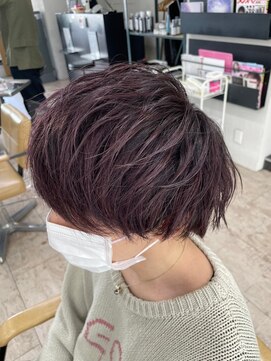アジールヘア 所沢プロペ通り店(agir hair) ヴァイオレットカラー王道マッシュ束感所沢小手指ひばりが丘