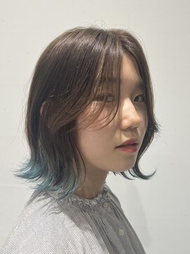 ユウヘアー 師勝店(U Hair) 【U Hair】ブルーエンドカラー