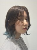 【U Hair】ブルーエンドカラー