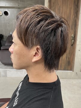 フイ 自由が丘(men's salon Hui) メンズ/アップバング/ツーブロックマッシュ/束感ショート波巻き